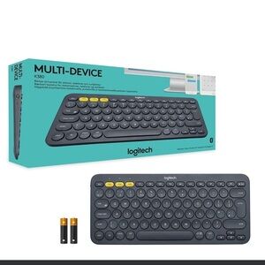 NIB Logitech K380 Wireless Keyboard in Dark Gray